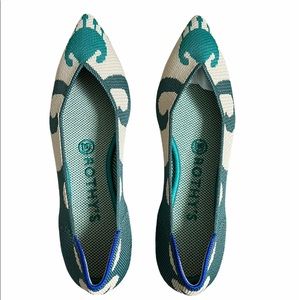 Rothy’s The Point Moroccan Green, Size 7